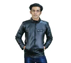 Artificial Leather Jacket - Black