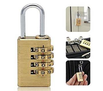 Re-settable Combination 4 Dial Number Padlock