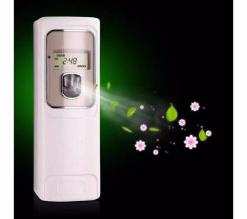 Automatic room sprayer with LED clock
