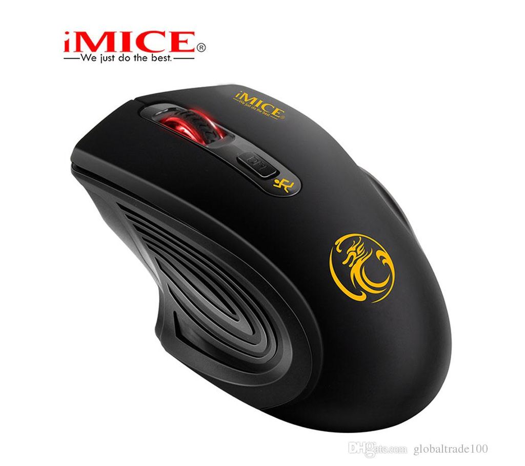 iMICE E1800 Ergonomic Design 2.4GHz ওয়্যারলেস গেমিং মাউস USB 3.0 Receiver Computer Mouse Laptop Notebook Mouse বাংলাদেশ - 951206