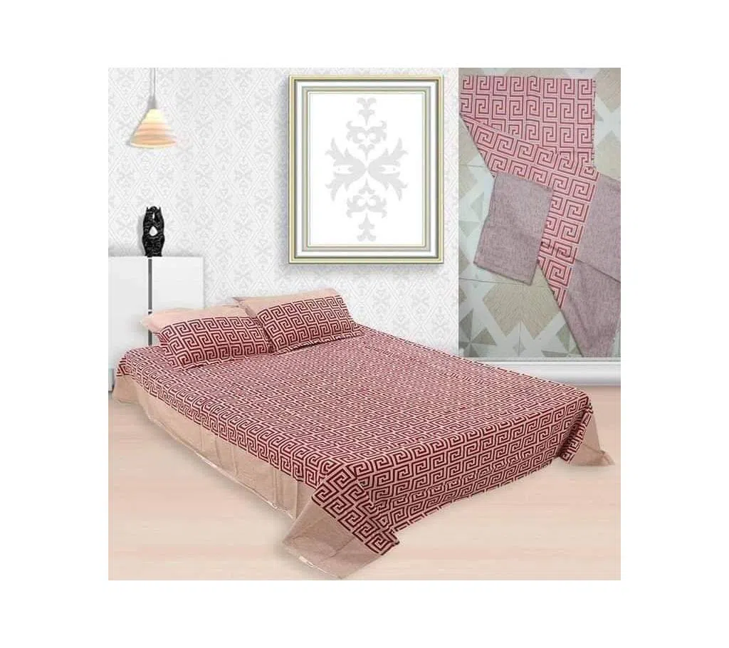 Bed Sheet Cotton 1 pics & Pillow Cover 2 pics
