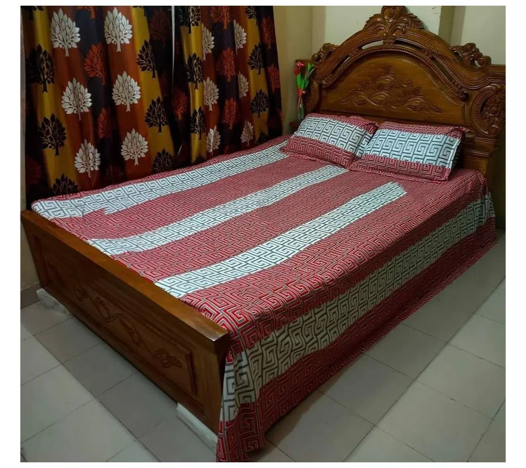 Double Size Bed Sheet  & Pillow Cover