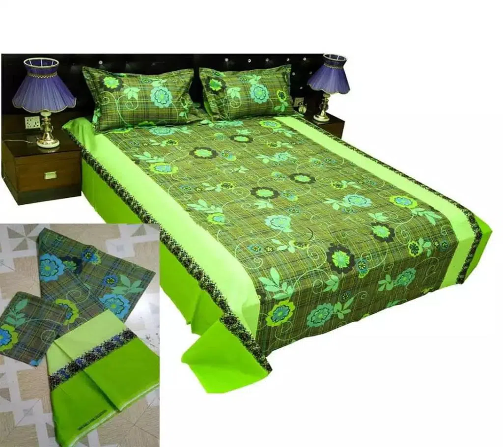 Double Size  Bed Sheet & Pillow Cover