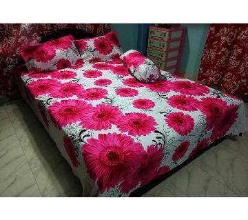 Double Size Bed Sheet & Pillow Cover