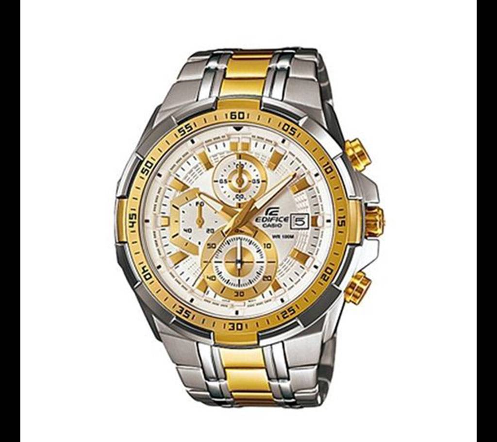 Casio Silver & Golden Mixed Stainless Steel Watch বাংলাদেশ - 629158