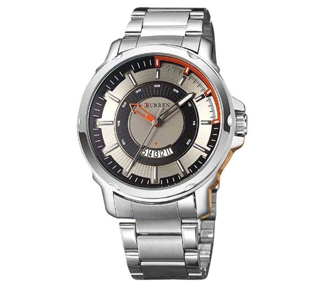 Curren Silver Stainless Steel Analog Wrist Watch (Copy) বাংলাদেশ - 629844