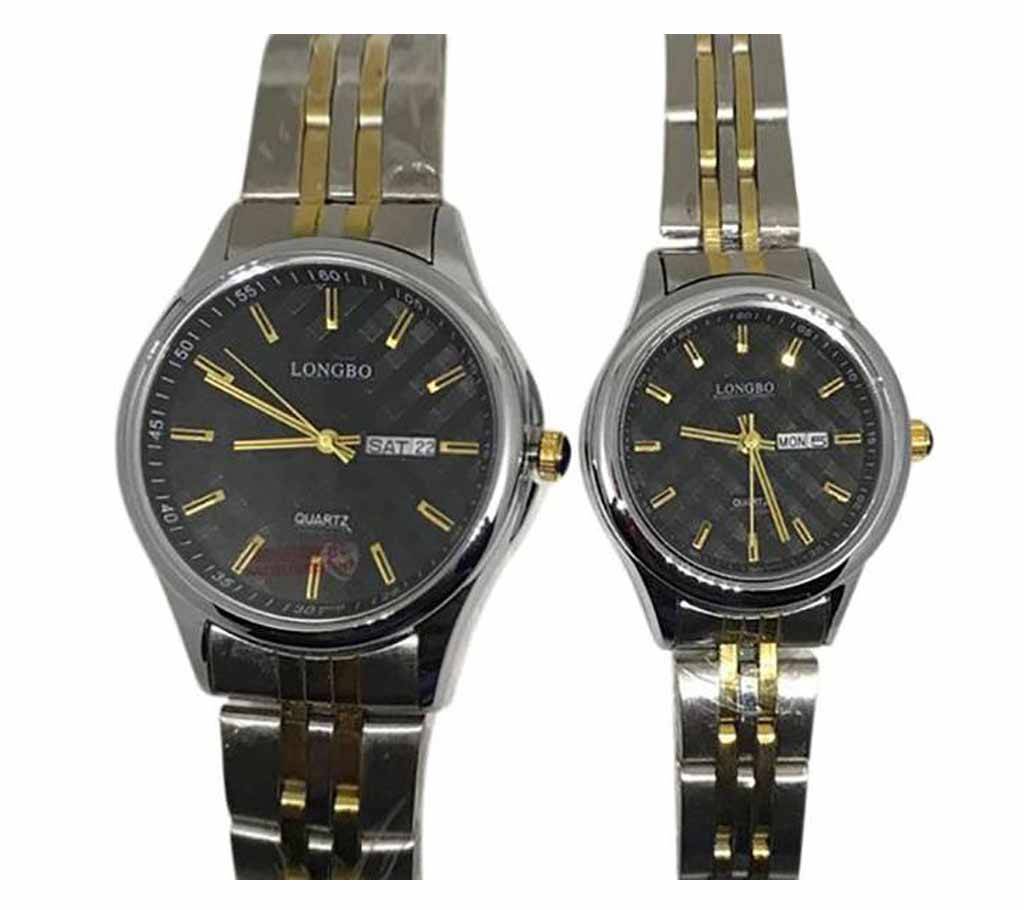 Longbo 1032 -StainlessSteel Wrist Watch For Couple বাংলাদেশ - 624043
