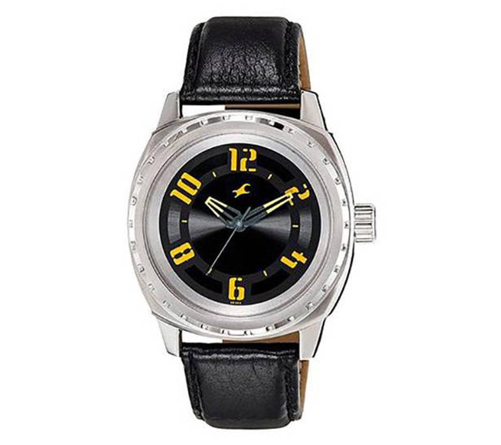 Fastrack 3071SFB - Black Leather Watch for Men বাংলাদেশ - 625194