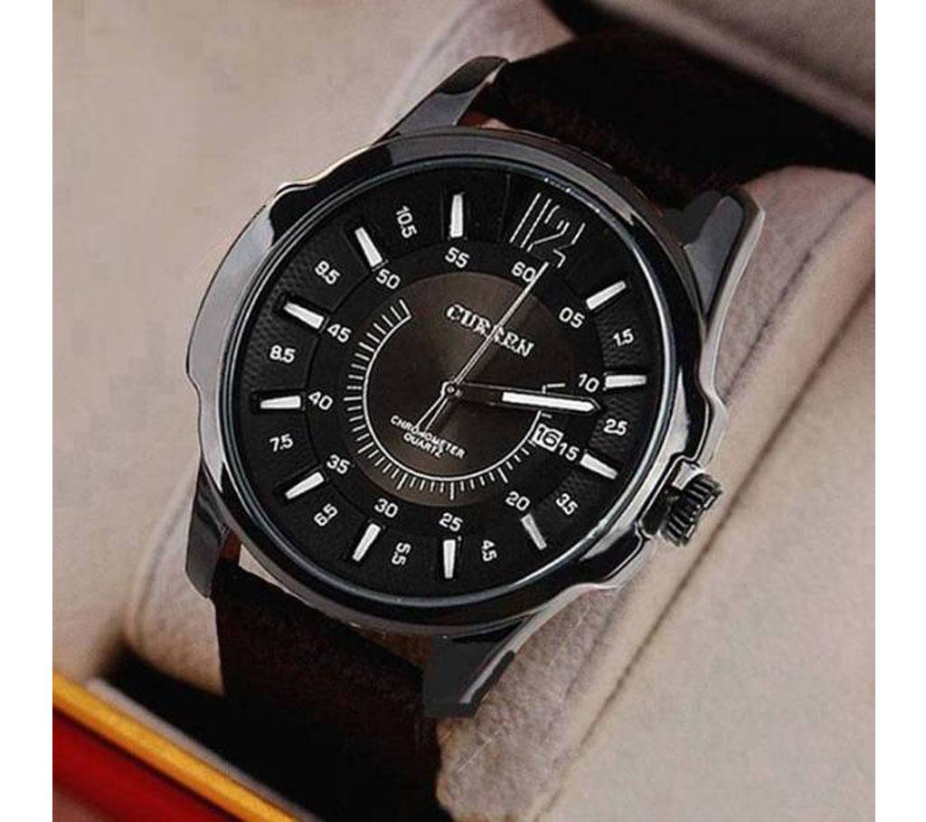 Curren (Copy) PU Leather Analog Watch For Men - Black বাংলাদেশ - 625982