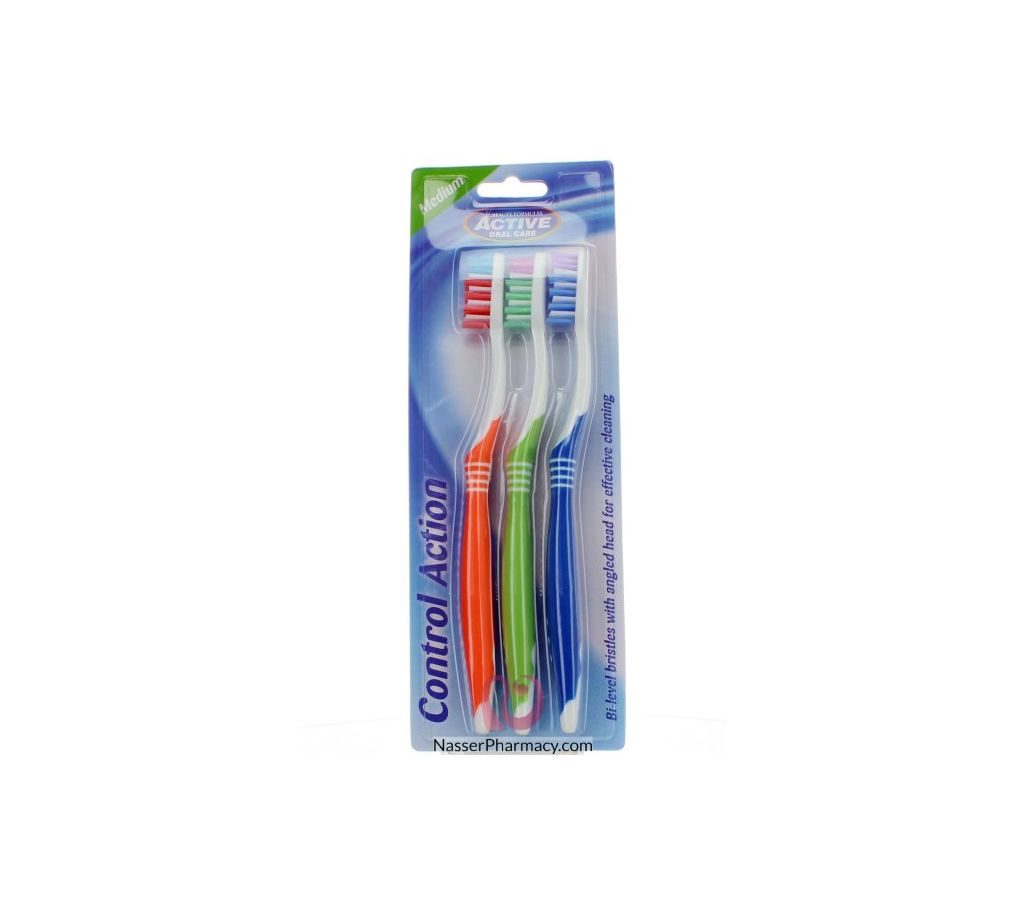কন্ট্রোল একশন 3pk Toothbrush বাংলাদেশ - 919108