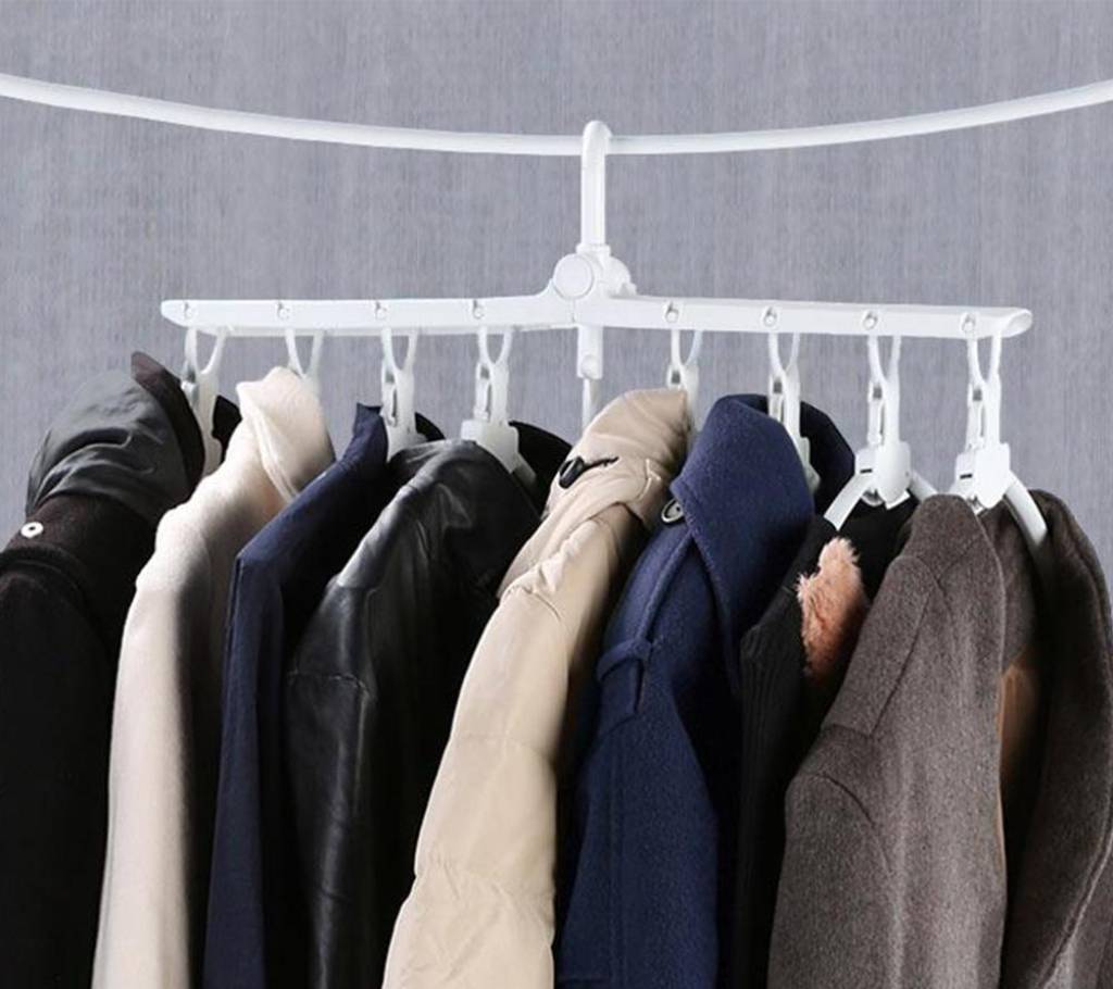 8 in 1 Easy Clothes Hanger বাংলাদেশ - 657742