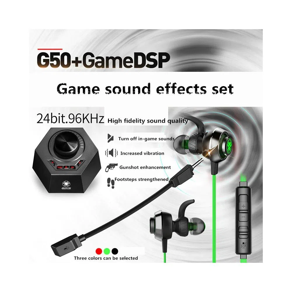 PLEXTONE G50 GameDSP QUAKE Vibration Gaming Earphones