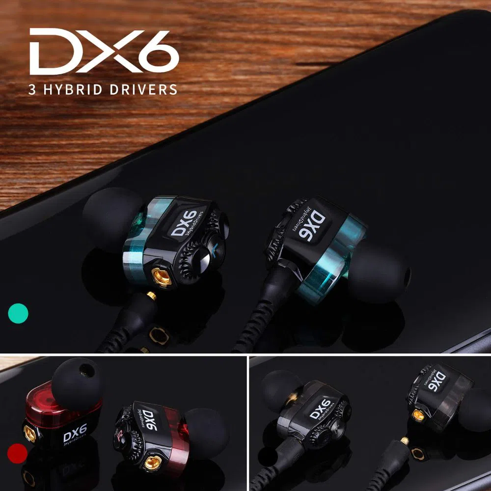 PLEXTONE DX6 - 3 Hybrid Drivers Earphone | Gaming Headphones for Mobile, PS4, Xbox, Laptop