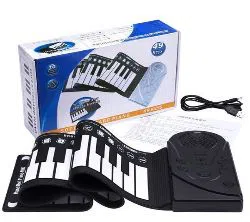 Portable 49 Keys Flexible Roll Up Piano Electronic Soft Keyboard Piano Silicone Rubber Keyboard