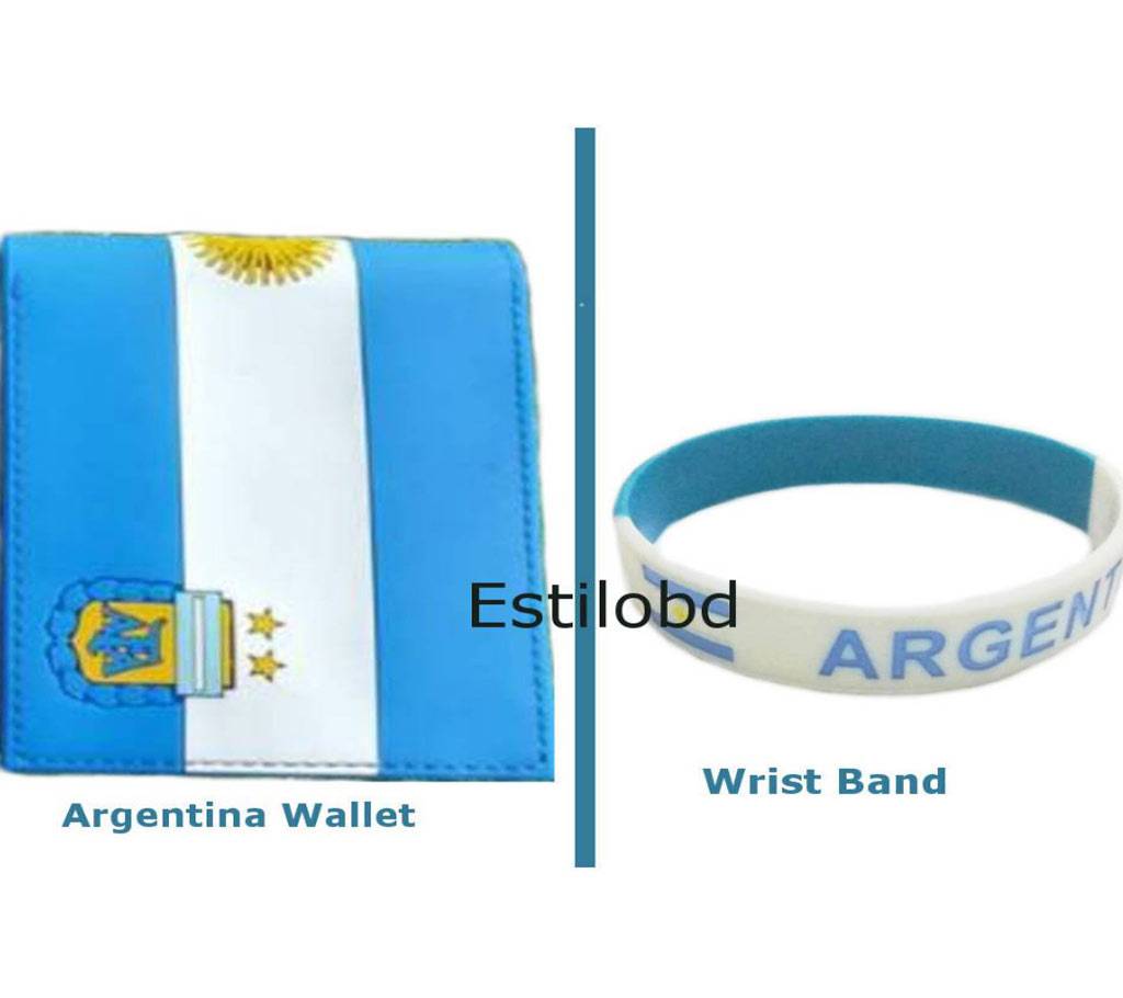 Argentina Wallet & Bracelet Combo Pack বাংলাদেশ - 700457