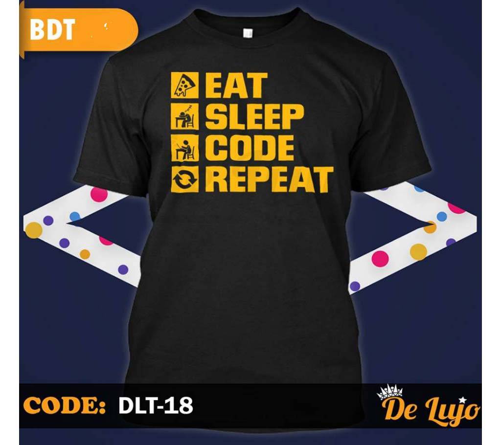 Eat Sleep Code Repeat Menz Tshirt বাংলাদেশ - 656723