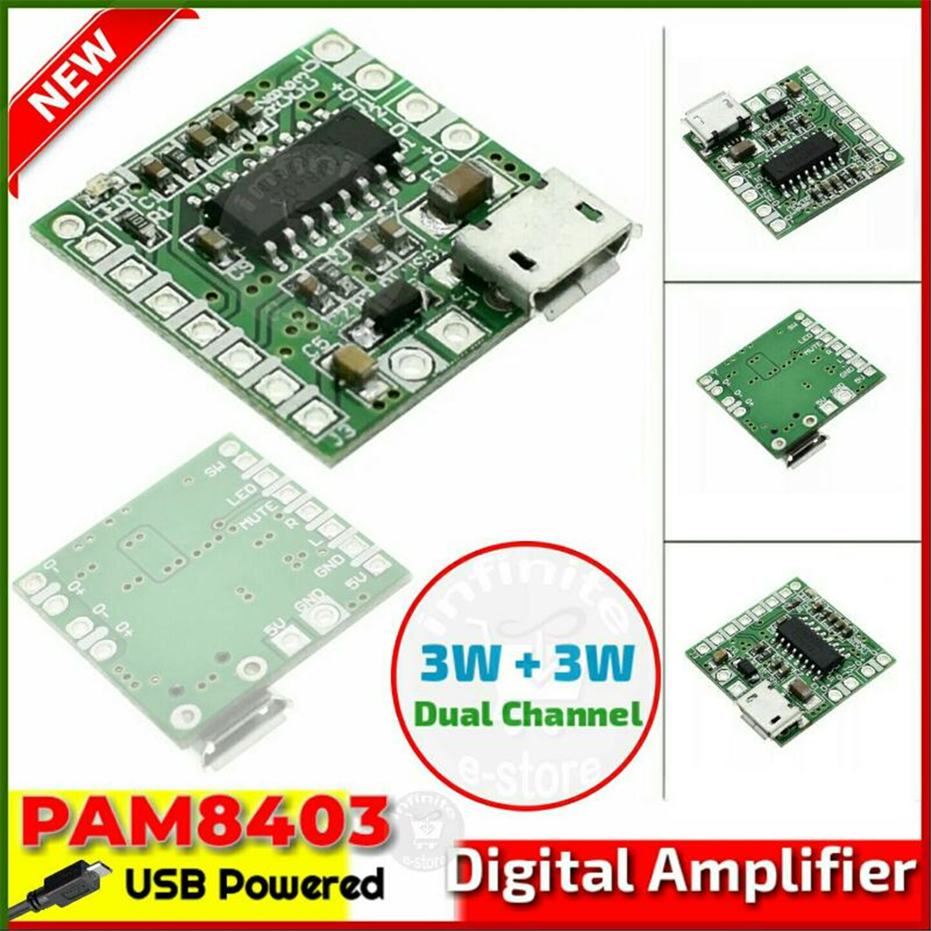 PAM8403 USB Power Class D অ্যামপ্লিফায়ার বাংলাদেশ - 857877