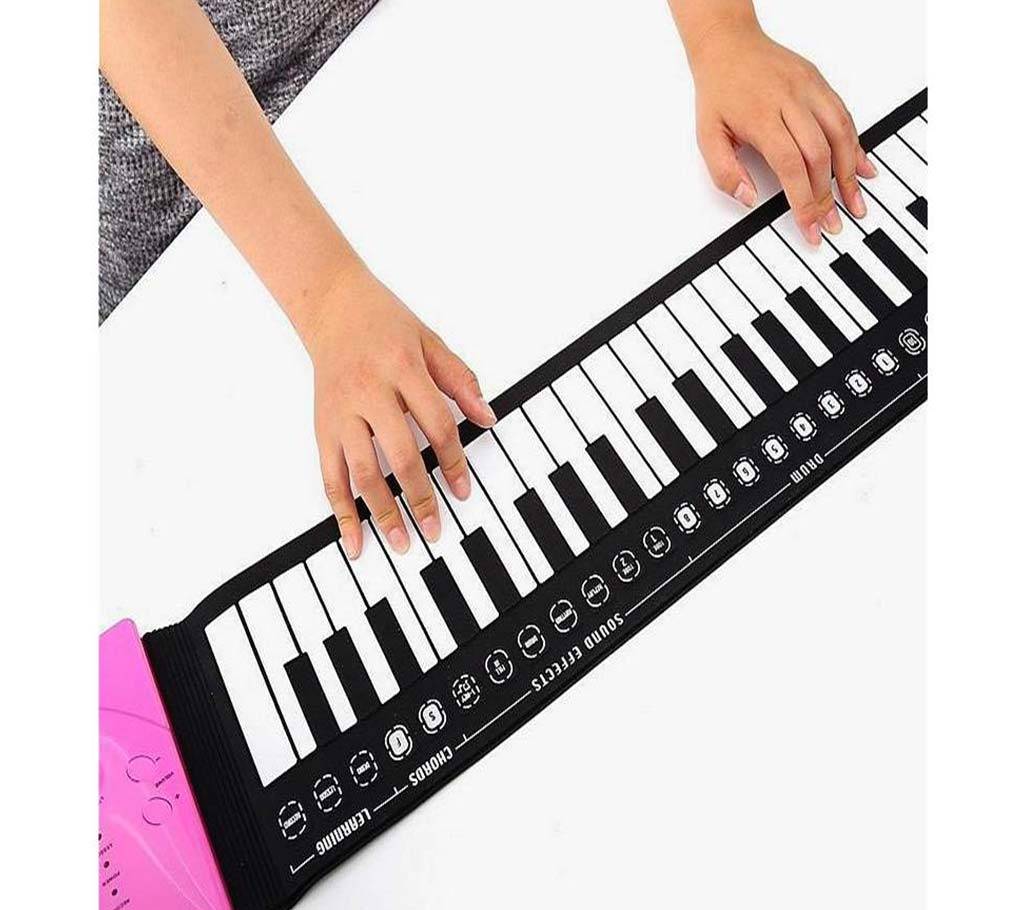 Portable 49 Keys Flexible Roll up পিয়ানো Electronic Soft Keyboard Gift for Kid বাংলাদেশ - 924237