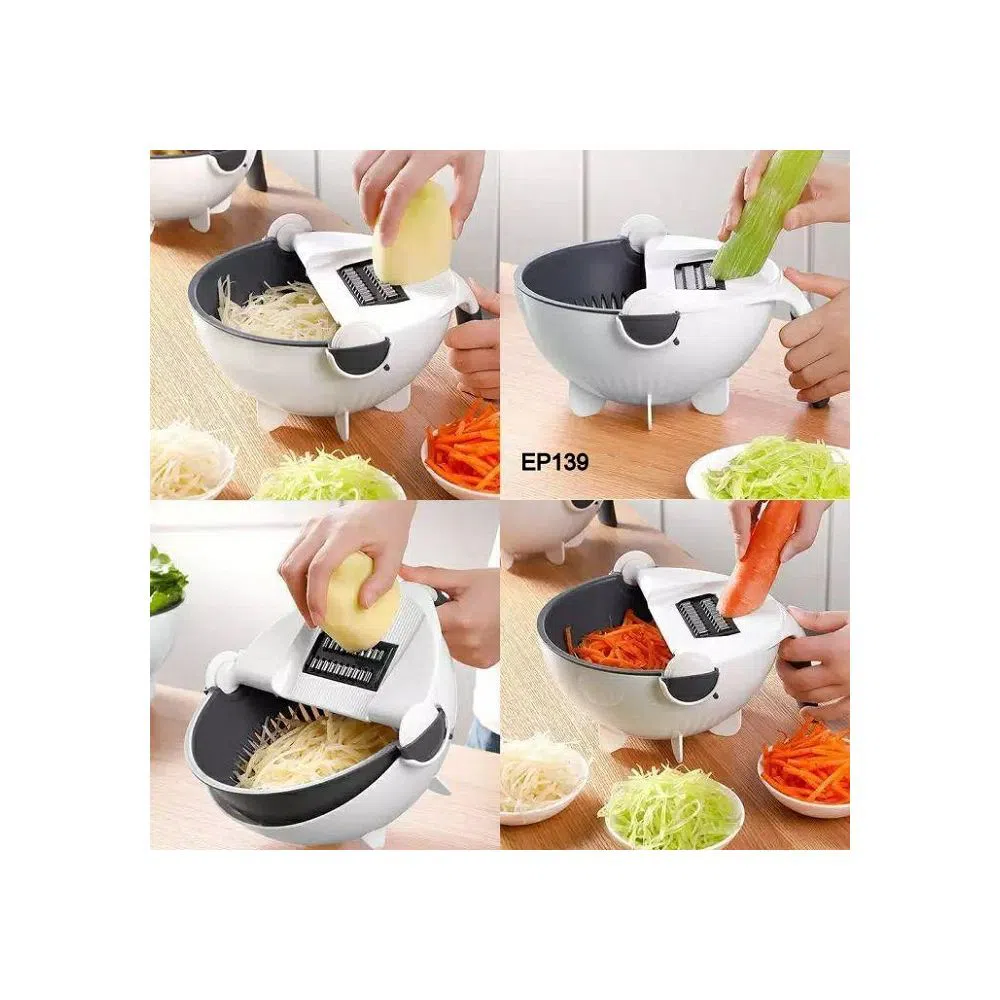 Magic Rotate Vegetable Cutter with Drain Basket EP139