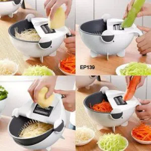 Magic Rotate Vegetable Cutter with Drain Basket EP139