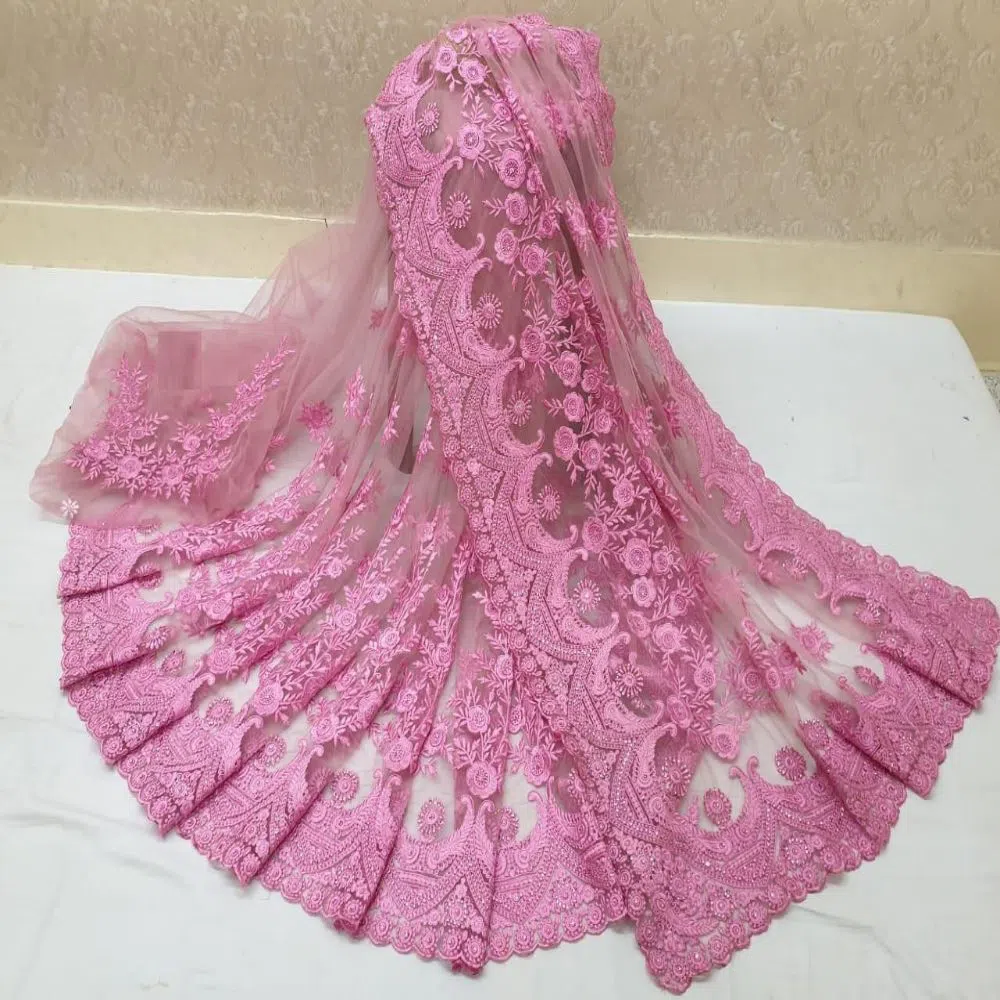 Indian Soft Net Saree - S-1003 Baby Pink