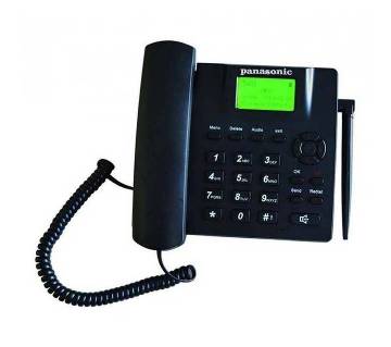 Panasonic Dual Sim Supported Land Phone Set - Blac