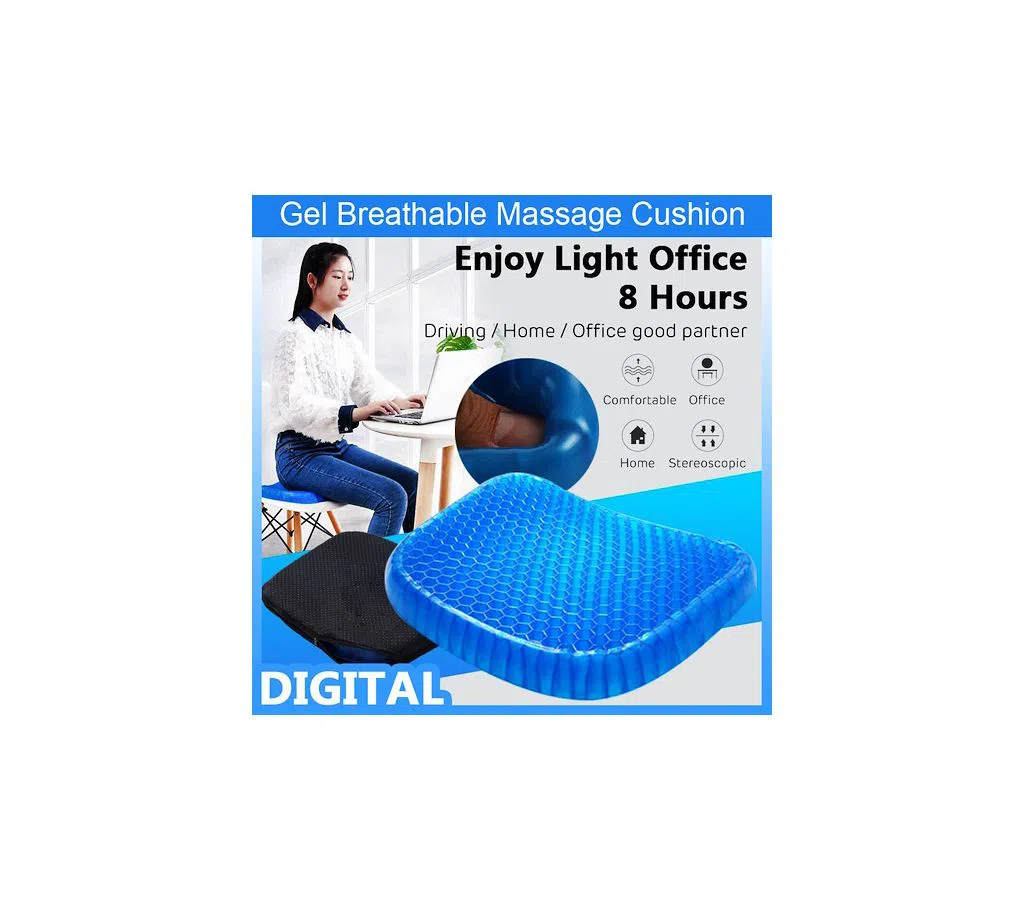 Bulb-Head Egg Sitter Seat Cushion with Non-Slip Cover, Breathable Honeycomb Design Absorbs Pressure Points