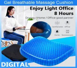 Bulb-Head Egg Sitter Seat Cushion with Non-Slip Cover, Breathable Honeycomb Design Absorbs Pressure Points
