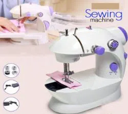 Mini Sewing Machine - Dual Speed Portable Mini Electric Pedal Double Threads Rewind Swing Machine