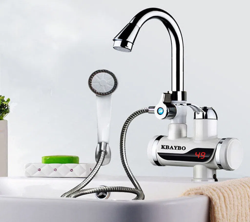 DIGITAL INSTANT HOT WATER TAP WITH HAND SHOWER