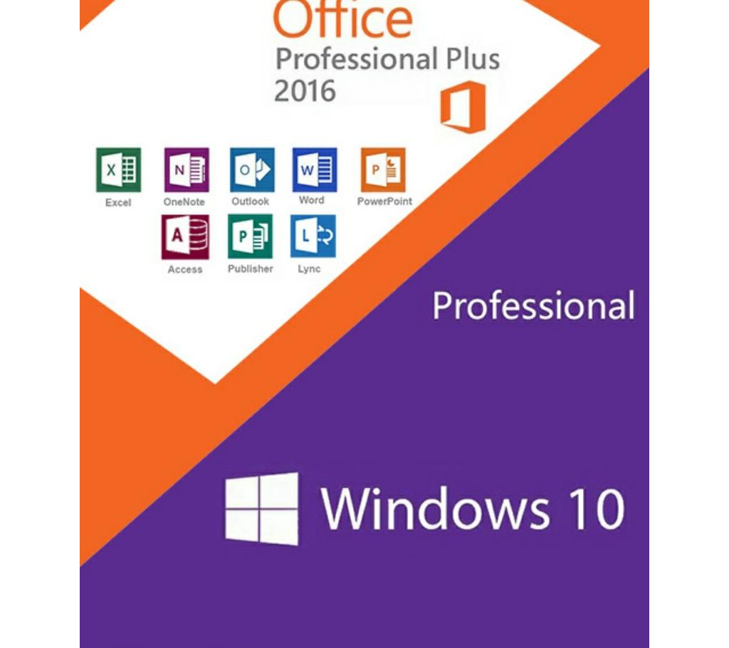 Windows 10 PRO OEM & Office 2016 Pro Plus CD Keys Pack বাংলাদেশ - 804046