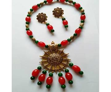 Necklace With Ear Ring Set