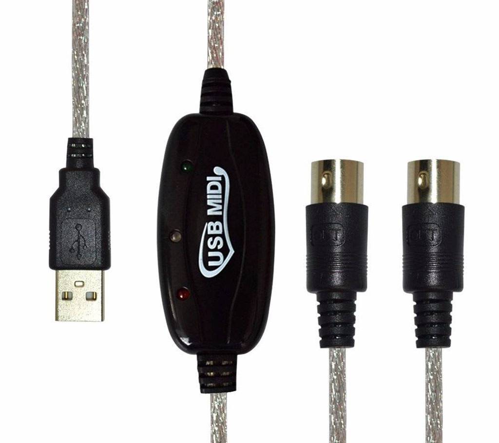 YEKELLA MIDI USB ক্যাবল কনভার্টার বাংলাদেশ - 501008
