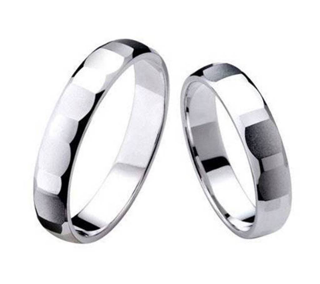 Pack Of 2 Silver Plated Finger Ring for Couple বাংলাদেশ - 615230