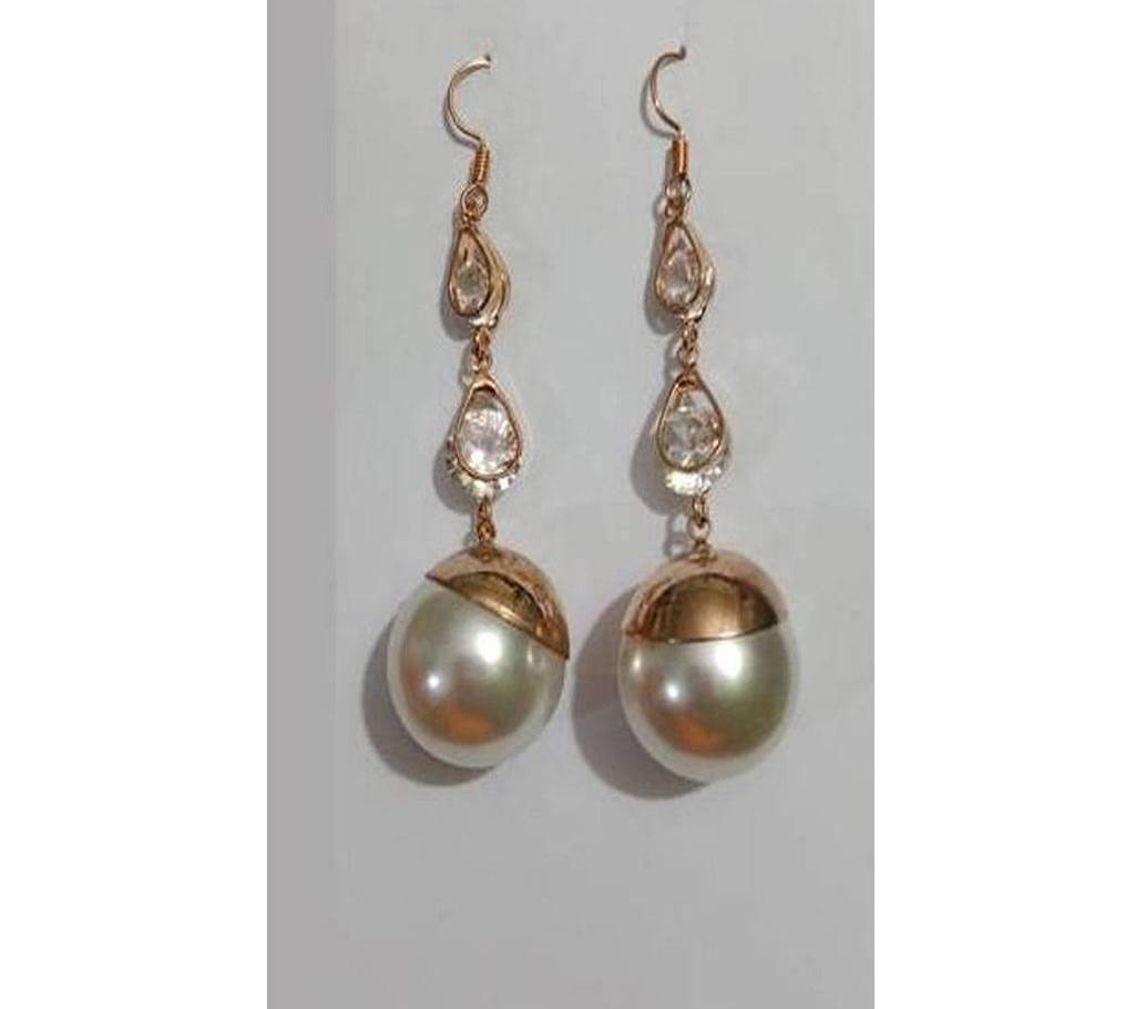 Golden Zinc Alloy Leaves Earring For Women বাংলাদেশ - 696701