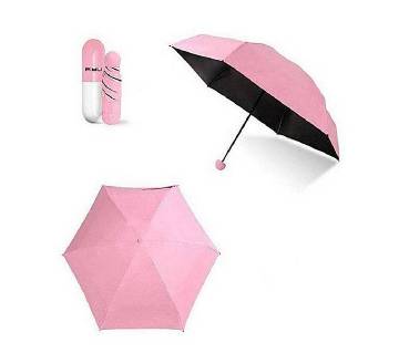 Mini Capsule pocket Umbrella - Pink 7"