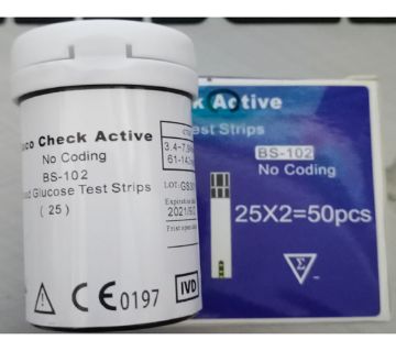 Gluco Check Active Diabetes Test Strip Blood Glucose Test strip 25 pcs
