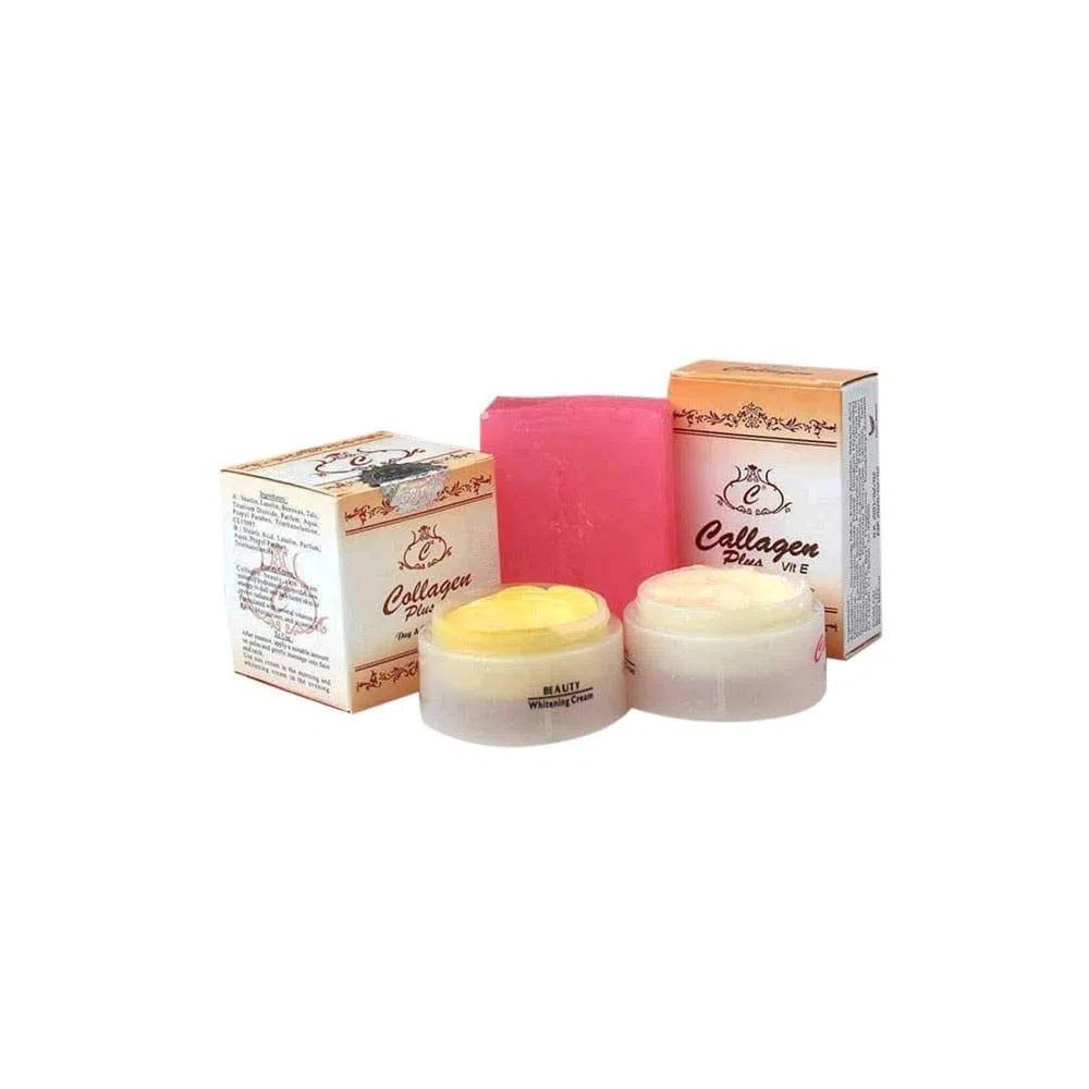 Collagen Soap & Vitamin E Day And Night Cream Indonesia 20g.