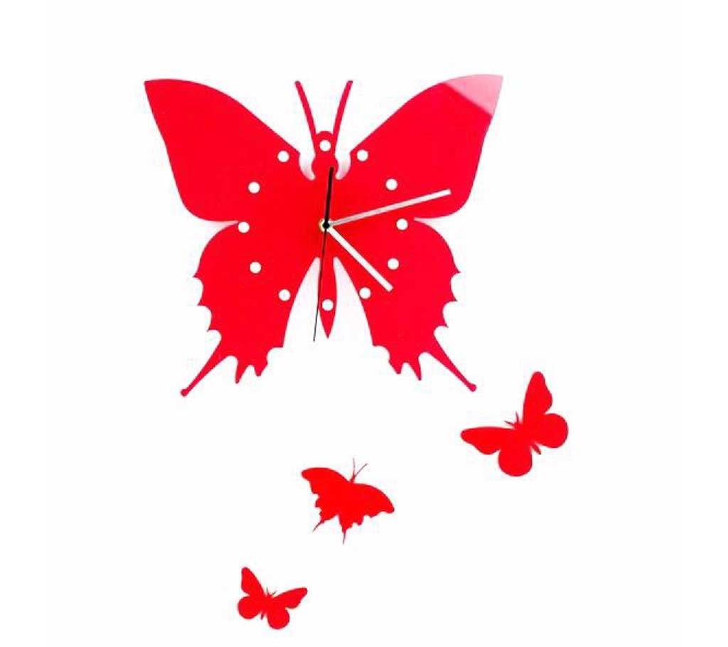Butterfly ডেকোরেটিভ ওয়াল ক্লক বাংলাদেশ - 510991