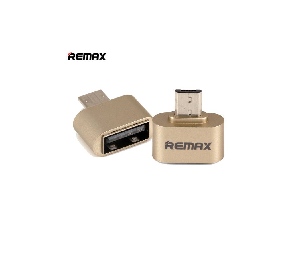 Original Remax OTG মাইক্রো ইউ এস বি কানেক্টর 2.0 Golden বাংলাদেশ - 740968