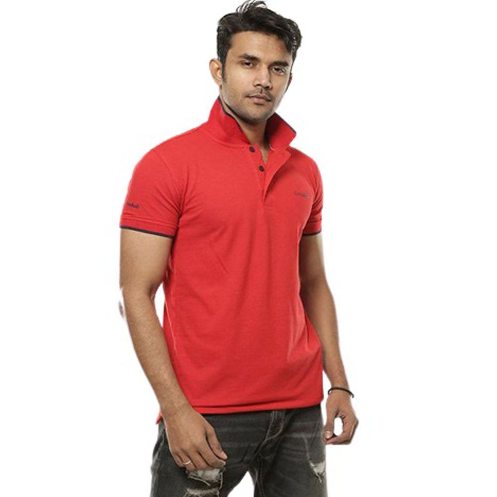 Half Sleeve Cotton Polo Shirt for men  PO-160-Red