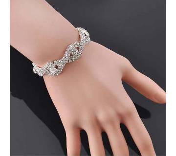 Silver Rhinestone Crystal Bracelet