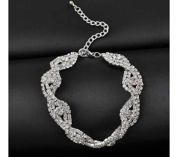 Silver Rhinestone Crystal Bracelet
