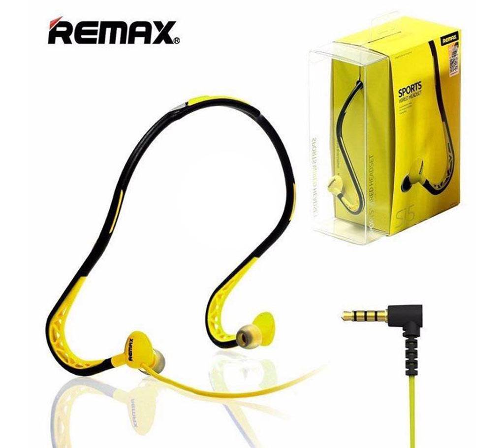 REMAX RM-S15 ওয়্যারড স্পোর্টস হেডসেট- ব্ল্যাক বাংলাদেশ - 541078