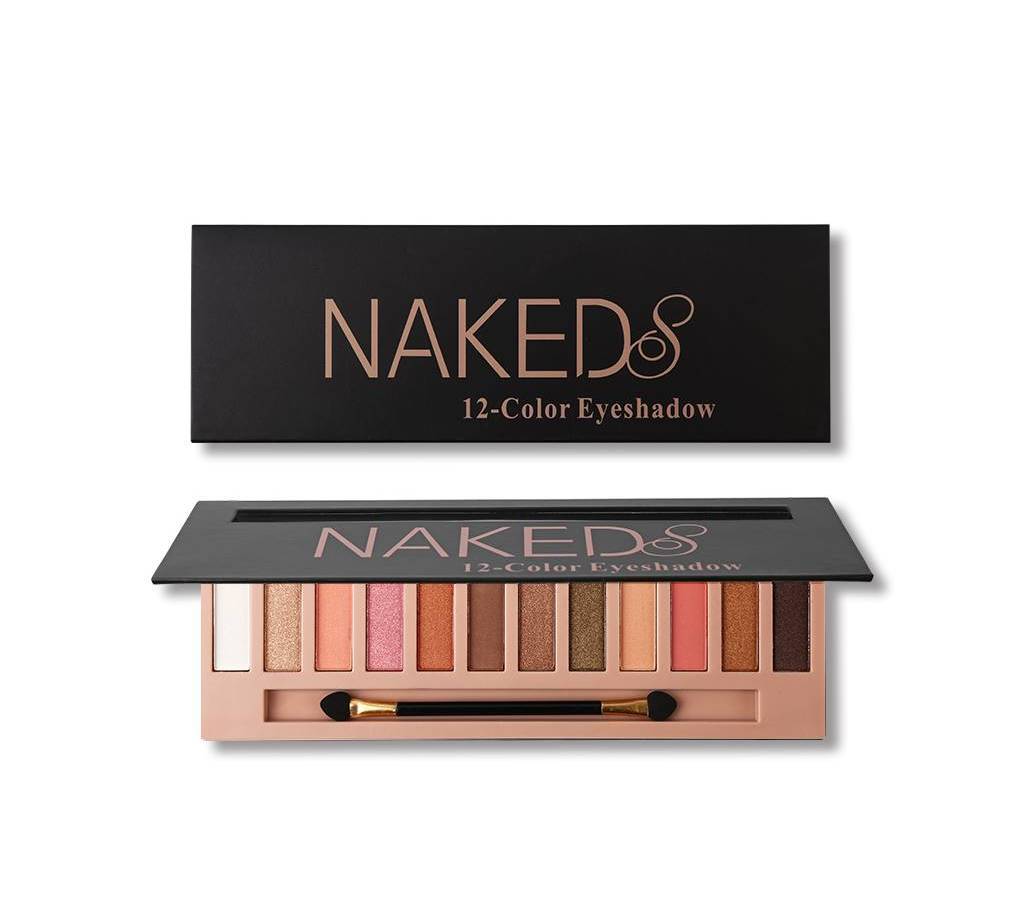 Naked 12 Color Natural Nude Matte Shimmer Glitter Pigment Eye Shadow Palette US বাংলাদেশ - 677359