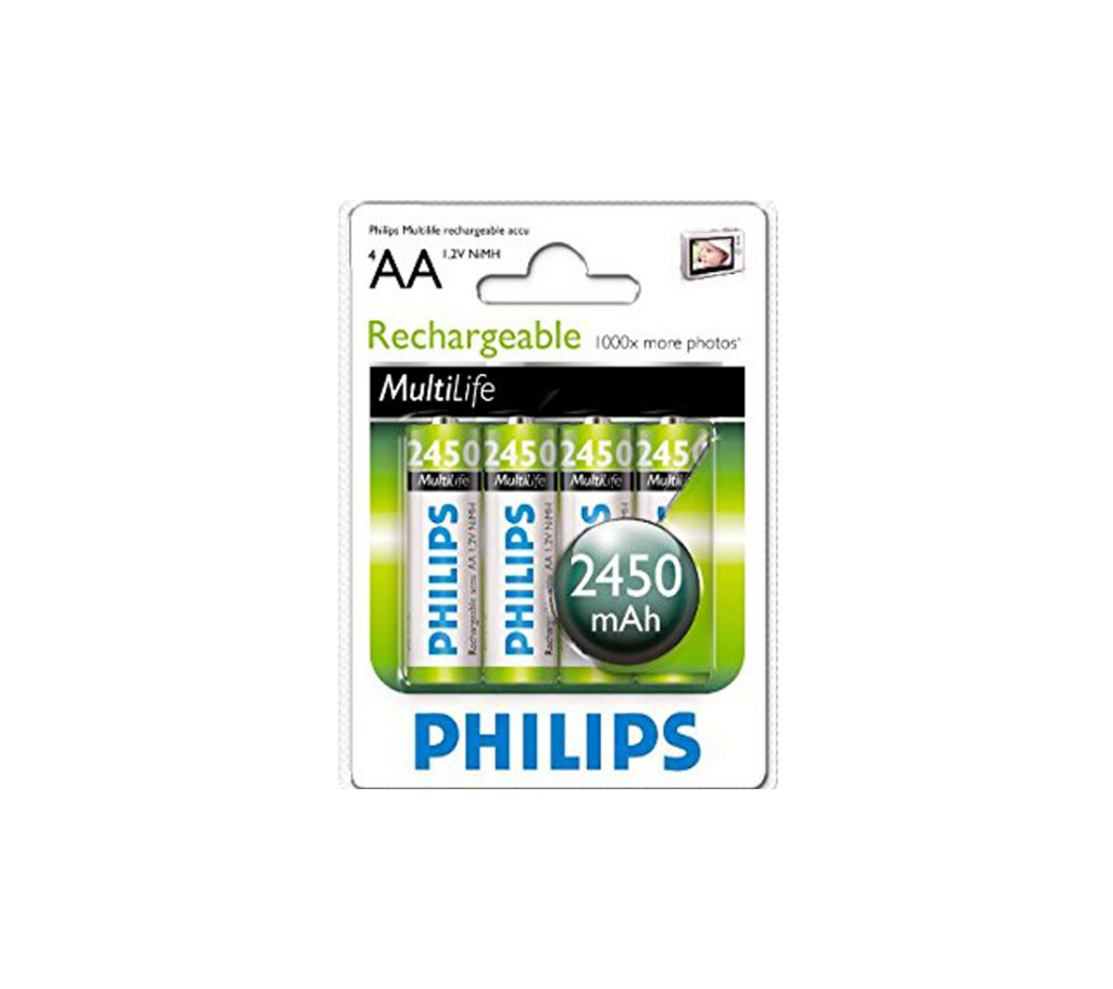 Philips MultiLife NiMH রিচার্জেবল AA Batteries 2 বাংলাদেশ - 638558