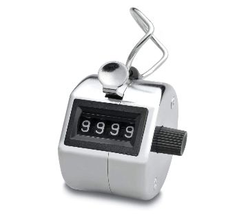 4 Digit Manual Hand Tally Mechanical Palm Click Counter