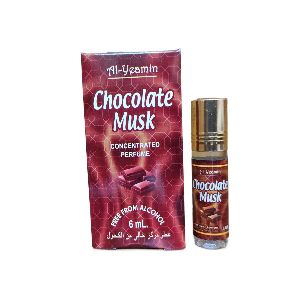 Chocolate Musk Attar Long Lasting Roll On Non Alcoholic Perfume 6ml