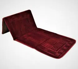 Foldable Prayer Mat and Backrest 2 in 1 (Red)