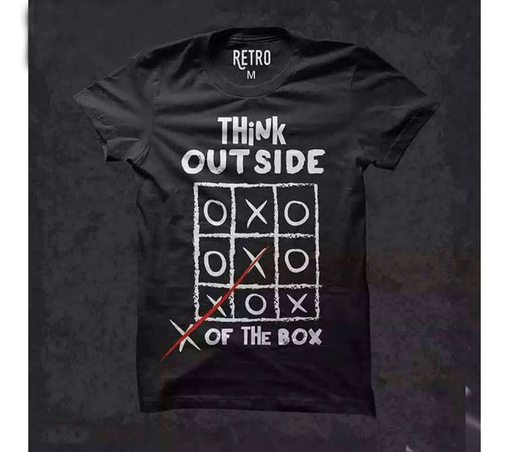 Think Outside of the Box মেনজ রাউন্ড নেক টি-শার্ট বাংলাদেশ - 520671